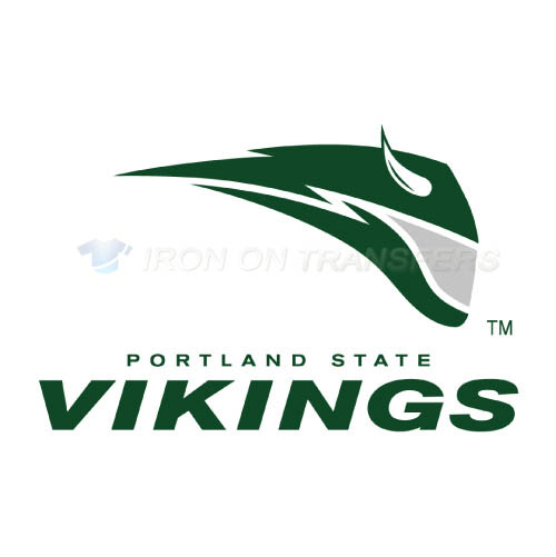 Portland State Vikings Logo T-shirts Iron On Transfers N5914 - Click Image to Close